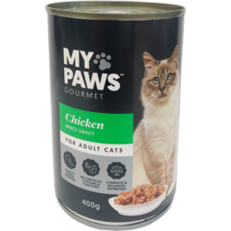 Photo of My Paws Gourmet Cat Food Chicken Mince In Gravy