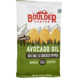 Photo of Boulder Canyon Avocado Oil Potato Chips Sea Salt & Cracked Pepper 