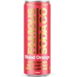 Photo of Famous Soda Co. Blood Orange Can