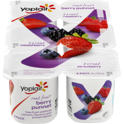 Photo of Yoplait Berry Punnet Yoghurt Multipack ( 6 X 160g ) 6.0x160g