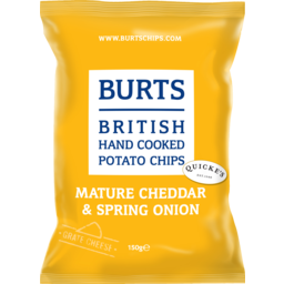 Photo of Burts Chips Mature Cheddar & Spring Onion 150g