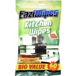 Photo of Eaziwipes Kitchen Wipes 60 Pack 16 X 20cm