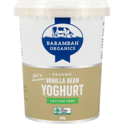 Photo of Barambah Organics Org Vanilla Bean Yoghurt 500g