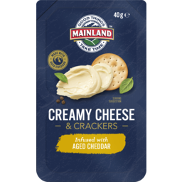 Photo of Mainland Creamy Cheese & Crackers Infused With Aged Cheddar 40g 40g