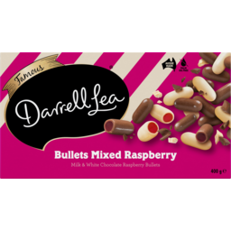 Photo of Darrell Lea Mixed Raspberry Bullets Gift Box 400g