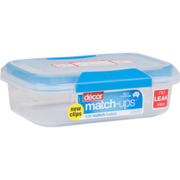 Photo of Decor Match Ups Container Oblong Clip 600ml