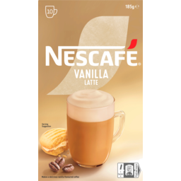 Photo of Nescafe Vanilla Latte Coffee Sachets 10 Pack 185g