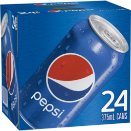 Photo of Pepsi Regular Can 375ml 24 Pack