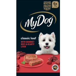 Photo of My Dog With Beef & Liver Meaty Loaf Dog Food 6x100g