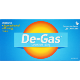 Photo of De-Gas 24 Capsules Peppermint Flavoured