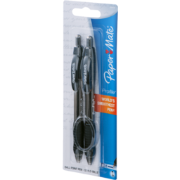 Photo of Paper Mate Profile Ball Point Pen Black - 2 Ct