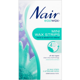 Photo of Nair Face & Sensitive Areas Mini Easiwax Strips Hair Removal 20 Pack