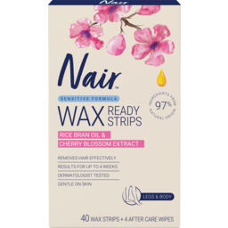 Photo of Nair Sensitive Large Wax Strips | 40 Pack | Legs & Body