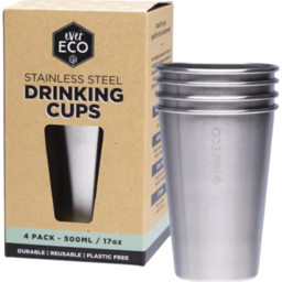 Photo of Ever Eco Stainless Steel Drinking Cups (4 x 500ml)