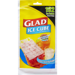 Photo of Glad Bags Ice Cube Bags Makes 192 Cubes 8 Pack