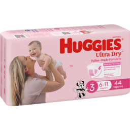 Photo of Huggies Ultra Dry Nappies Girls Size 3 (6-11kg) 44 Pack