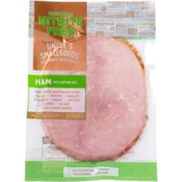 Photo of 	UNCLE'S SMALLGOODS NITRATE FREE HAM 150G