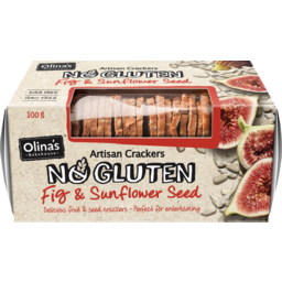 Photo of Olinas Bakehouse No Gluten Fig & Sunflower Artisan Crackers