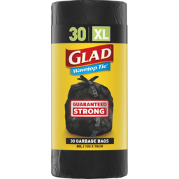 Photo of Glad Wavetop Tie Extra Large Multi Purpose Bags 80l 30 Pack
