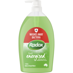Photo of Radox Energised With Keylime & Peppermint Shower Gel Pump 1l
