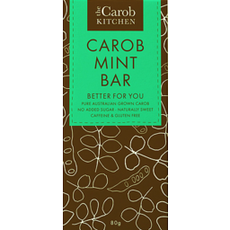 Photo of The Carob Kitchen - Carob Bar Mint 80g