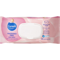 Photo of Curash Baby Care Fragrance Free Baby Wipes 80 Pack
