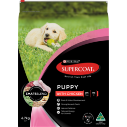 Photo of Purina Supercoat Puppy With Chicken Dry Dog Food 6.7kg