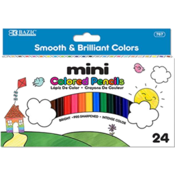 Photo of Bazic Mini Colour Pencil 24pk