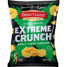 Photo of Heartland Potato Chips Extreme Crunch Apple Cider Vinegar 150g