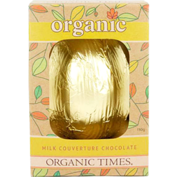 Photo of Organic Times - Milk Chcolate Easter Egg 130g