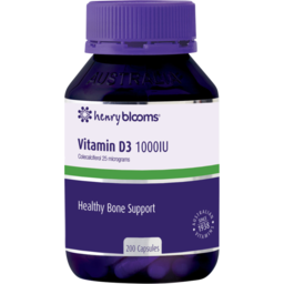 Photo of HENRY BLOOMS Vitamin D3 1000iu 200cap