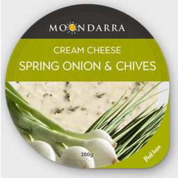 Photo of Moondarra Cream Cheese Spring Onion Cream & Chives 200gm