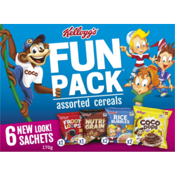 Photo of Kelloggs Fun Pack Assorted Cereals 6 Pack 170g