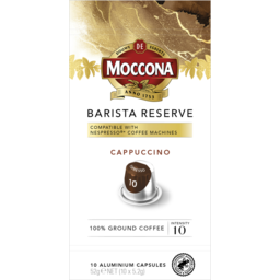Photo of Moccona Barista Reserve Cappuccino Coffee Capsules Intensity 10 - 10 Pack 