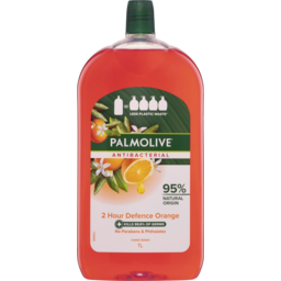 Photo of Palmolive Antibacterial Liquid Hand Wash Soap 1l, 2 Hour Defence Orange Refill And Save, No Parabens, Recyclable Bottle 1l