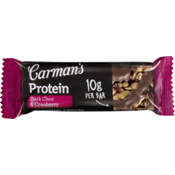 Photo of Carman's Dark Choc & Cranberry Protein Bars 40g