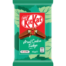 Photo of Nestle Kitkat Mint Cookie Fudge Chocolate Bar 45g 45g