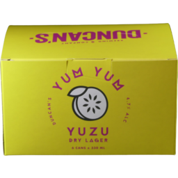 Photo of Duncan's Yum Yum Yuzu Dry Lager Cans
