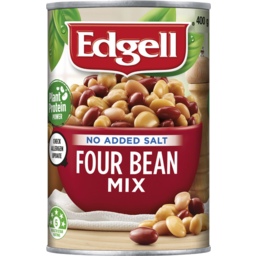 Photo of Edgell Four Bean Mix No Added Salt 400g