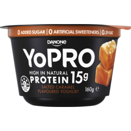 Photo of Danone Yopro High In Natural Protein Salted Caramel Flavoured Yoghurt