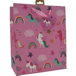 Photo of Gift Bag Unicorn Pnk Lge $7.99 1ea