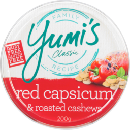 Photo of Yumis Classic Red Capsicum & Roasted Cashews Dip Dairy & Gluten Free