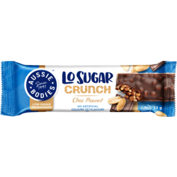 Photo of Aussie Bodies Choc Peanut Lo Sugar Crunch Bar 33g