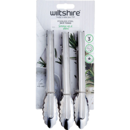 Photo of Wiltshire Mini Tongs Stainless Steel 3 Pack