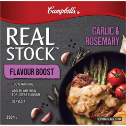 Photo of Campbells Real Stock Garlic & Rosemary Flavour Boost