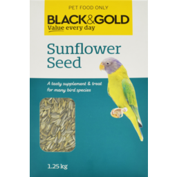 Photo of BLACK AND GLD SUNFLOWER BIRDSEED