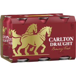 Photo of Carlton Draught 6 X 375ml Cans 6.0x375ml
