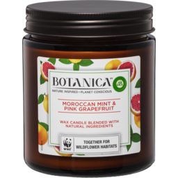 Photo of Botanica By Air Wick Candle Moroccan Mint & Pink Grapefruit 205g