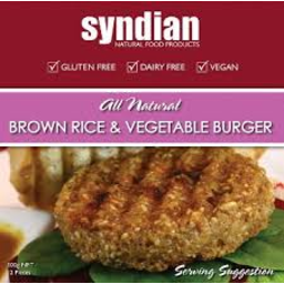 Photo of Syndian Brown Rice & Veg Burger 4pk