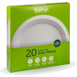 Photo of Biopak Plates Paper 18cm 20pk